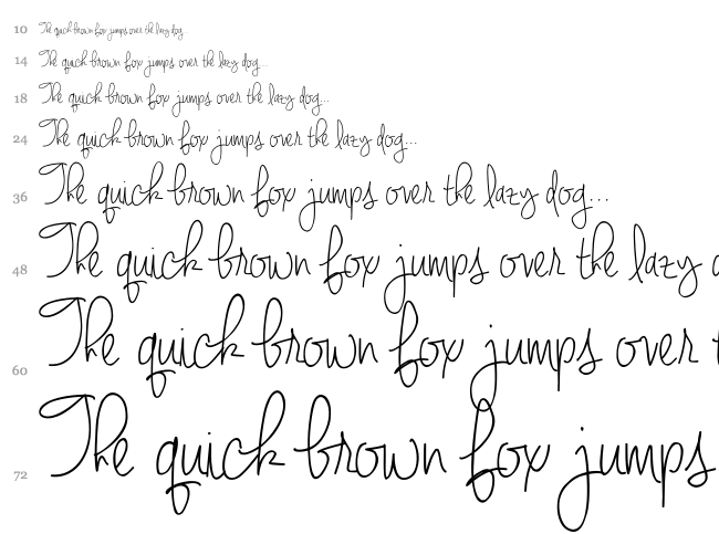 Jennifer Lynne font waterfall